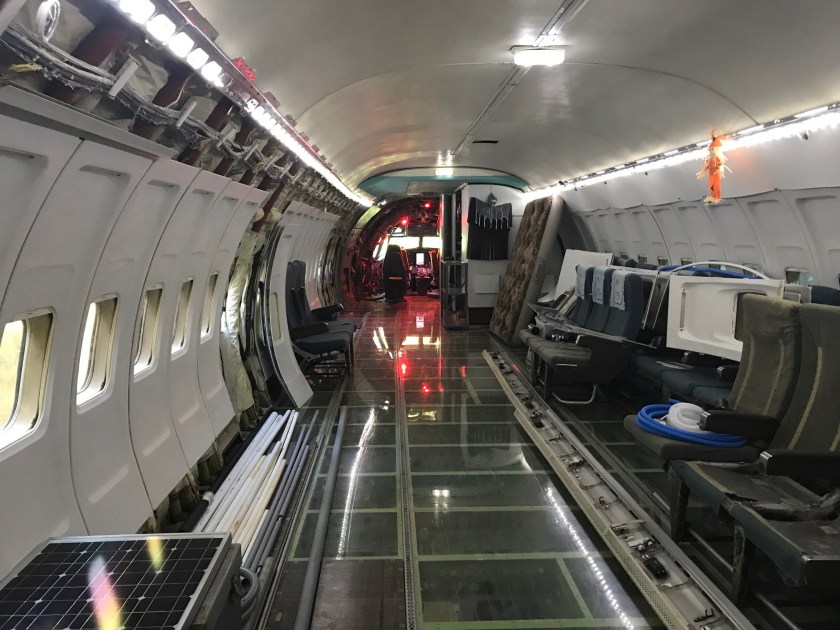 Body area with spare seats