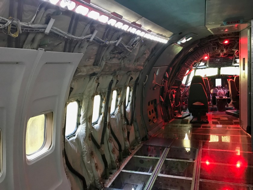 View inside looking toward cockpit