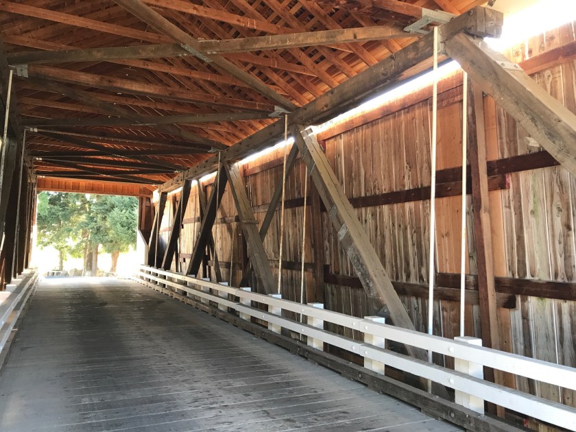 Looking through gallon house bridge