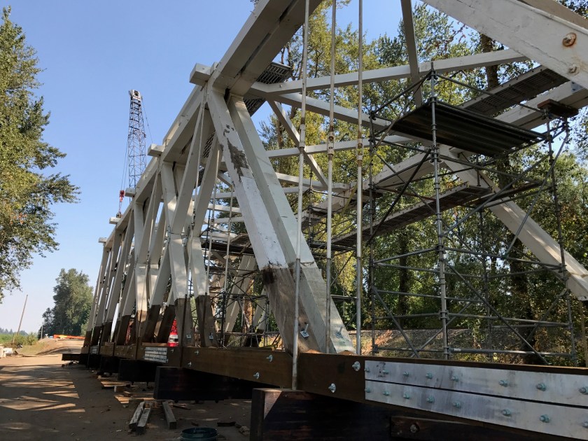 Bridge with supports