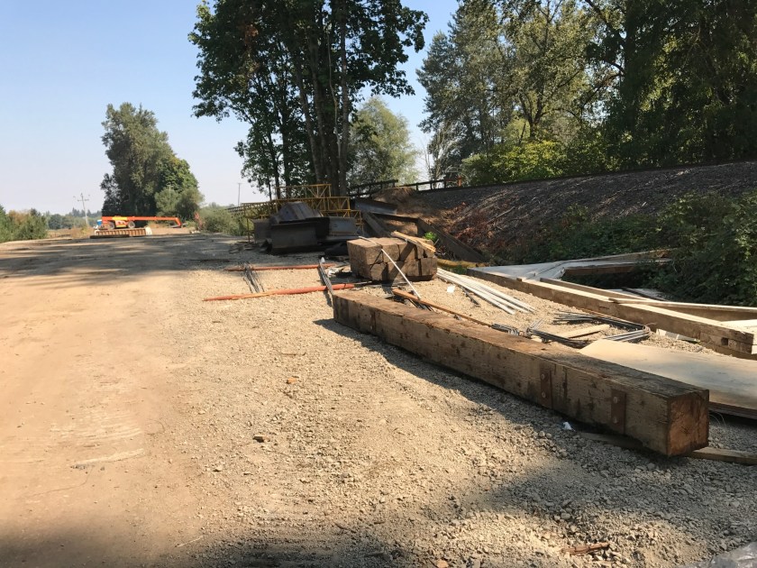 Additional stacks of building materials