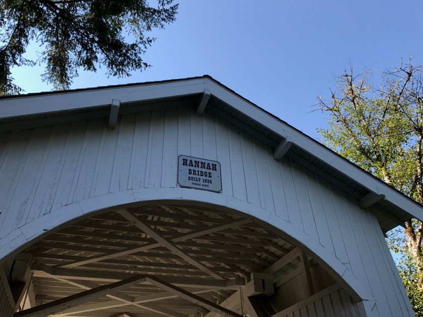 Hannah Bridge date sign - 1936