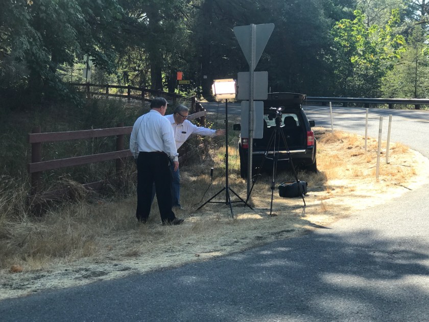 Cameras filming Mazdas