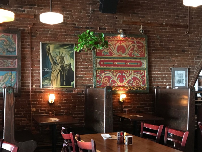 Small tables at Boon's Treasury