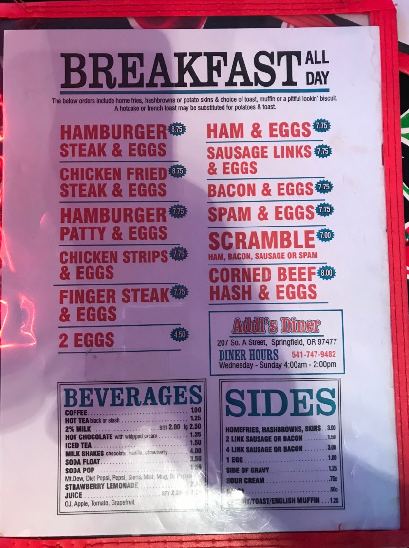 At Addis the menu is both appetizing and reasonably priced