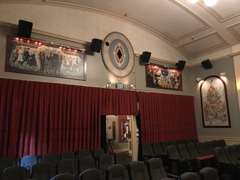 The rear of the theater has some great artwork like the rest of the building