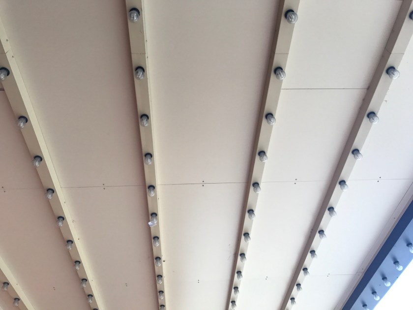 The overhead light rows are typical of vintage theaters that remain historically accurate