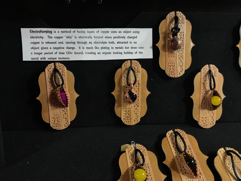 Glass marble and metal designs