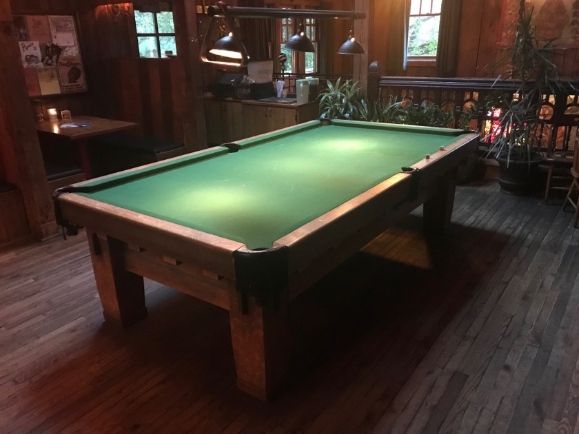 The pool table no the second floor is very nice and would be pretty dun to play on