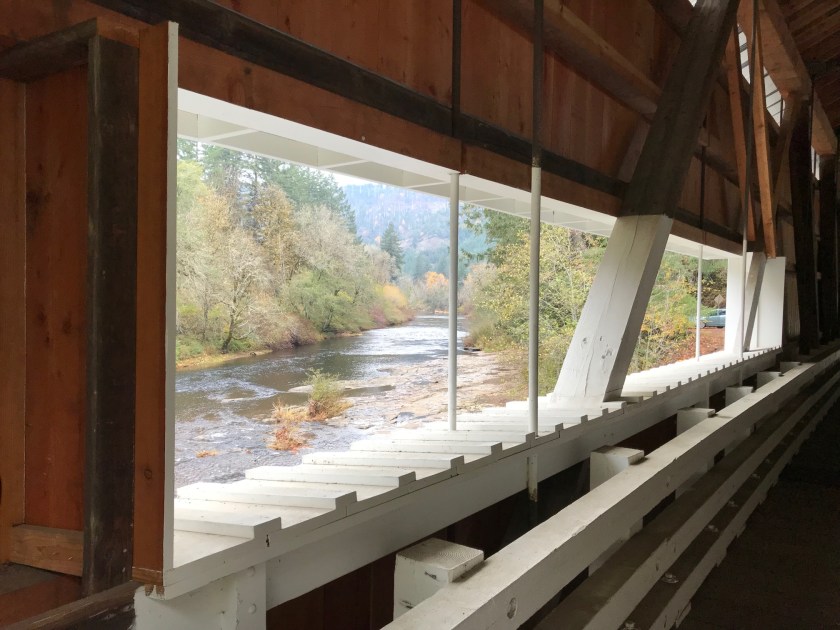 The window facing south shows an incredible view and is designed to give drivers better idea if other cars are in the bridge, but I thought it also looked out onto a beautiful river view