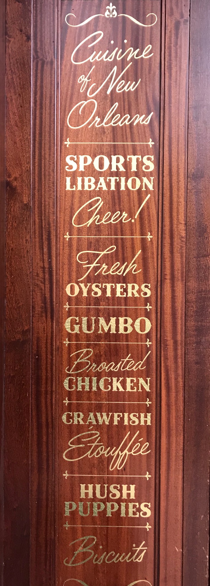 The writing next to the front door harkens me back to living fun New Orleans, it’s so familiar.