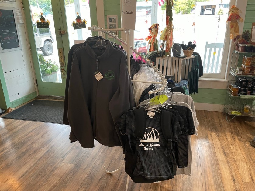 T-shirts at the Azalea Mountain Store